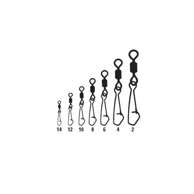 Mustad Rolling Swivel Round Eye With Hook Snap
